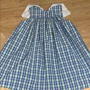 Kelly's Kids Blue and Green Plaid Dress